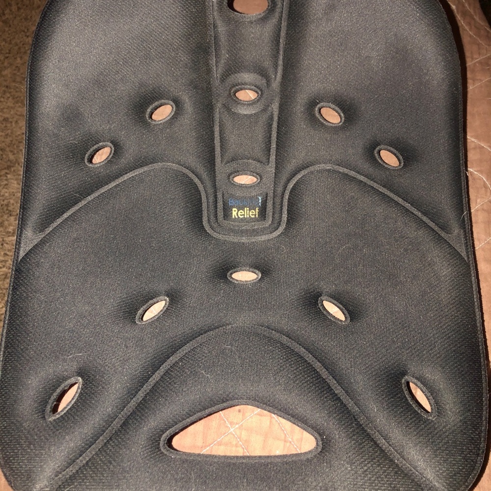 BackJoy Black Relief Seat Cushion